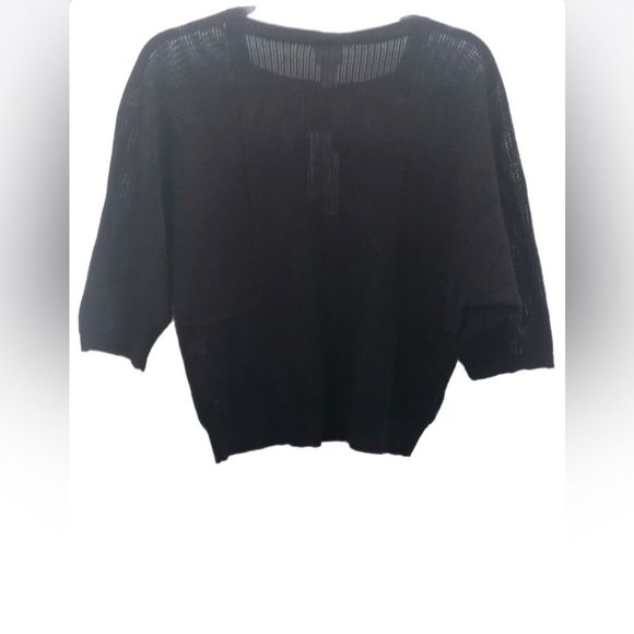 NWT CHICO’S skirt topper pullover sweater black - Picture 2 of 5